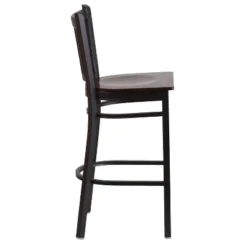 Flash Furniture Black Vertical Back Metal Barstool with Upholstered Seat -Flash Furniture Sale Store GUEST f2133239 6412 4e83 bb08 7446ee63447c
