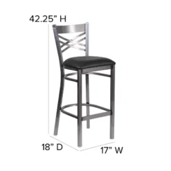 Flash Furniture Clear Coated "X" Back Metal Restaurant Barstool 14 Flash Furniture Clear Coated "X" Back Metal Restaurant Barstool -Flash Furniture Sale Store GUEST f25d98c1 a908 4474 8748 85af93d0f0e0