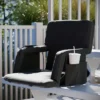 Flash Furniture Malta Portable Heated Reclining Stadium Chair with Armrests