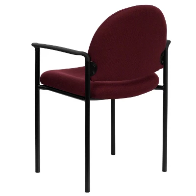 Flash Furniture Comfort Stackable Steel Side Reception Chair with Arms 6 Flash Furniture Comfort Stackable Steel Side Reception Chair with Arms - Image 6