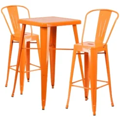 Flash Furniture Commercial Grade 23.75" Square Metal Bar Table Set with 2 Backed Stools 22 Flash Furniture Commercial Grade 23.75" Square Metal Bar Table Set with 2 Backed Stools -Flash Furniture Sale Store GUEST f3ef4c0a c554 43e4 8bb8 a1a893259f6d