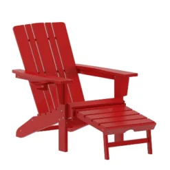 Flash Furniture Halifax HDPE Adirondack Chair with Pull-Out Ottoman & Cup Holder 27 Flash Furniture Halifax HDPE Adirondack Chair with Pull-Out Ottoman & Cup Holder -Flash Furniture Sale Store GUEST f481671b 27d0 4948 864e 5e210a1e0f18