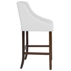 Flash Furniture Carmel Series 30" High Transitional Tufted Walnut Barstool With Accent Nail Trim -Flash Furniture Sale Store GUEST f600cb9d 8917 49b4 b0fb 997e462fbd96
