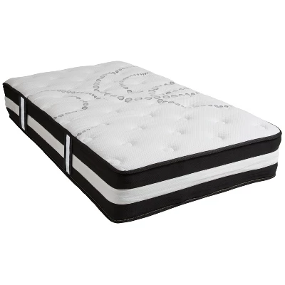 Flash Furniture Capri Comfortable Sleep 12 Inch CertiPUR-US Certified Hybrid Pocket Spring Mattress, Mattress In A Box 19 Flash Furniture Capri Comfortable Sleep 12 Inch CertiPUR-US Certified Hybrid Pocket Spring Mattress, Mattress In A Box - Image 19
