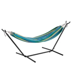 Flash Furniture Lola Double Hammock with Portable Space-Saving Stand -Flash Furniture Sale Store GUEST f683e500 6db1 4dfd 8ae6 27a033dfa0be