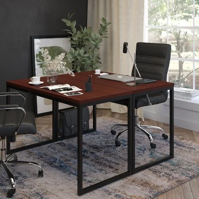 Flash Furniture Tiverton Industrial Modern Desk - 47" Commercial Grade Office Table 5 Flash Furniture Tiverton Industrial Modern Desk - 47" Commercial Grade Office Table - Image 5