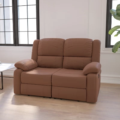 Flash Furniture Harmony Series Reclining Loveseat with Two Built-In Recliners 1 Flash Furniture Harmony Series Reclining Loveseat with Two Built-In Recliners