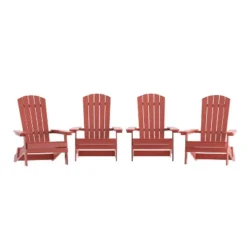 Flash Furniture Charlestown All-Weather Folding Adirondack Chairs - Set of 4 -Flash Furniture Sale Store GUEST f874f89d 8fa5 4f91 8f75 75cf86a8da38