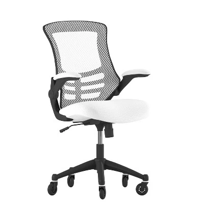 Flash Furniture Kelista Mid-Back Ergonomic Office Chair with Flip-Up Arms 10 Flash Furniture Kelista Mid-Back Ergonomic Office Chair with Flip-Up Arms - Image 10