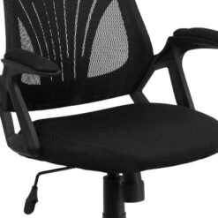 Flash Furniture Mid-Back Black Mesh Swivel Task Chair with Arms -Flash Furniture Sale Store GUEST fa3f44b6 0f77 456c 883b 96b3d8d20c71
