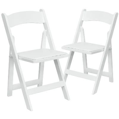 Flash Furniture HERCULES Series Wood Folding Chairs with Vinyl Padded Seat (Set of 2) 11 Flash Furniture HERCULES Series Wood Folding Chairs with Vinyl Padded Seat (Set of 2) - Image 11