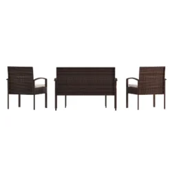 Flash Furniture Aransas Series 4-Piece Rattan Patio Furniture Set 22 Flash Furniture Aransas Series 4-Piece Rattan Patio Furniture Set -Flash Furniture Sale Store GUEST fb194e7b 946a 4a72 a06e b37144d91090
