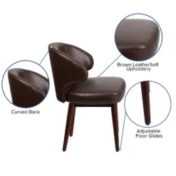Flash Furniture Comfort Back Series Side Reception Chair with Walnut Legs -Flash Furniture Sale Store GUEST fc3d602d 7b58 43f6 bb52 5298e771e2f5
