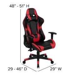 Flash Furniture X20 Ergonomic Racing Gaming Chair - Red LeatherSoft Recliner -Flash Furniture Sale Store GUEST fc54d135 e396 45b2 9482 01a7d67f6d65