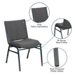 Flash Furniture HERCULES Series Heavy Duty Gray Fabric Stack Chair 11 Flash Furniture HERCULES Series Heavy Duty Gray Fabric Stack Chair -Flash Furniture Sale Store GUEST fc7dde44 6e9a 444f a6ec 03c84a805135