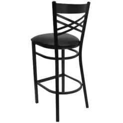 Flash Furniture Black ''X'' Back Metal Restaurant Barstool -Flash Furniture Sale Store GUEST fd2007ea 42cb 4e5e beed c3142620a580