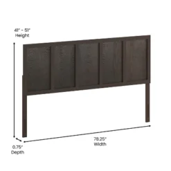 Flash Furniture Oliver Paneled Wooden Adjustable Headboard For Universal Metal Bed Frames -Flash Furniture Sale Store GUEST ff812880 9176 4dc2 9048 91f7efd3b188